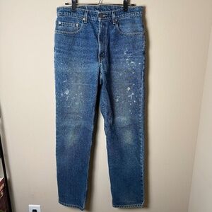 Vintage Levis 550 Jeans Mens Denim 33x32 Relaxed Fit 90s Destroyed Distressed